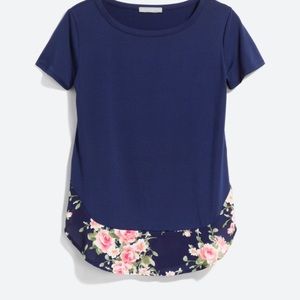 Loveappella// Harriet Woven Hem Tshirt